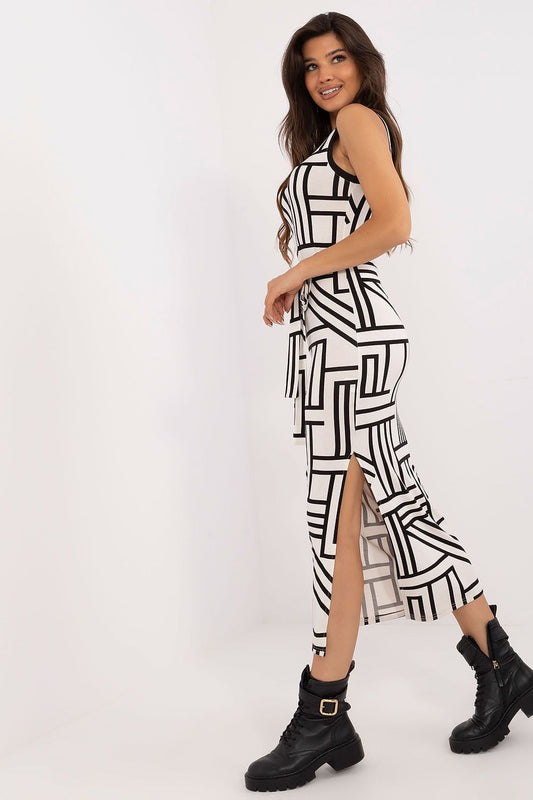 TEEK - Lined Abstraction Long Tank Dress DRESS TEEK MH