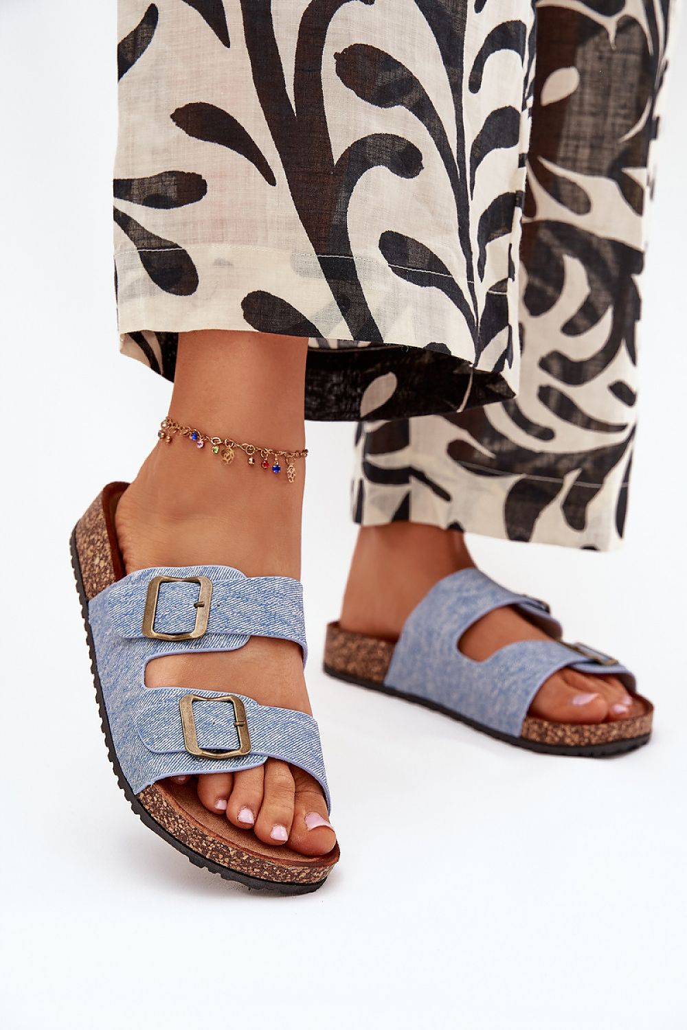 TEEK - Two Buckle Slide Sandals SHOES TEEK MH blue 2 6
