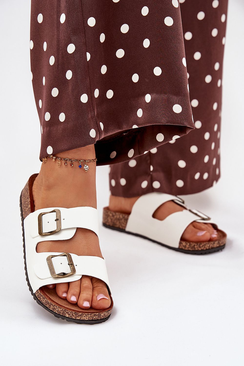 TEEK - Two Buckle Slide Sandals SHOES TEEK MH white 6