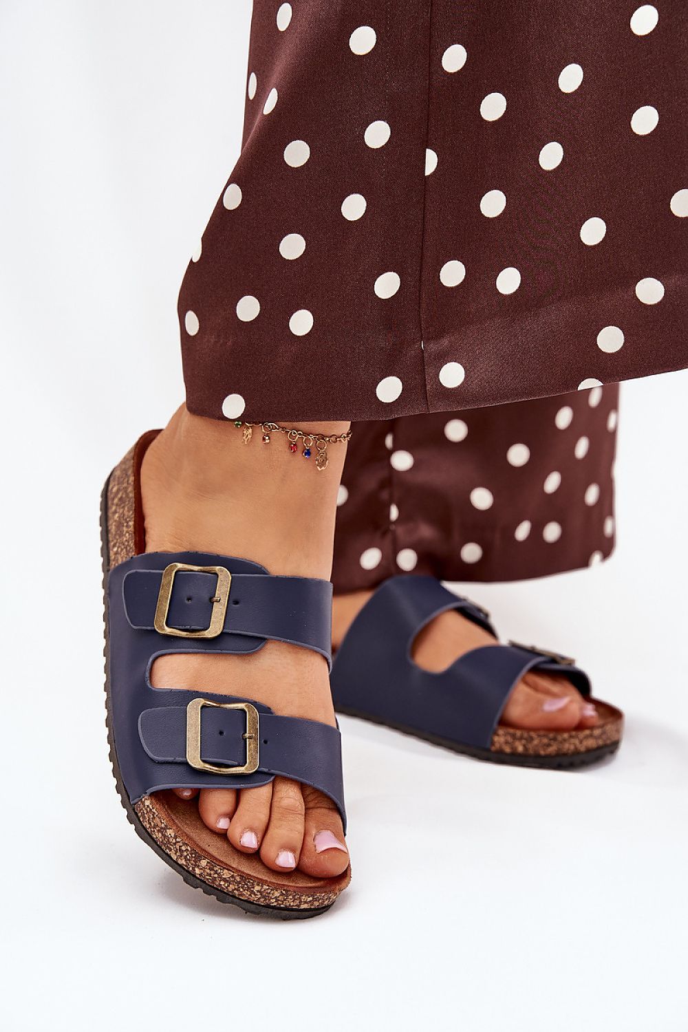 TEEK - Two Buckle Slide Sandals SHOES TEEK MH navy blue 6