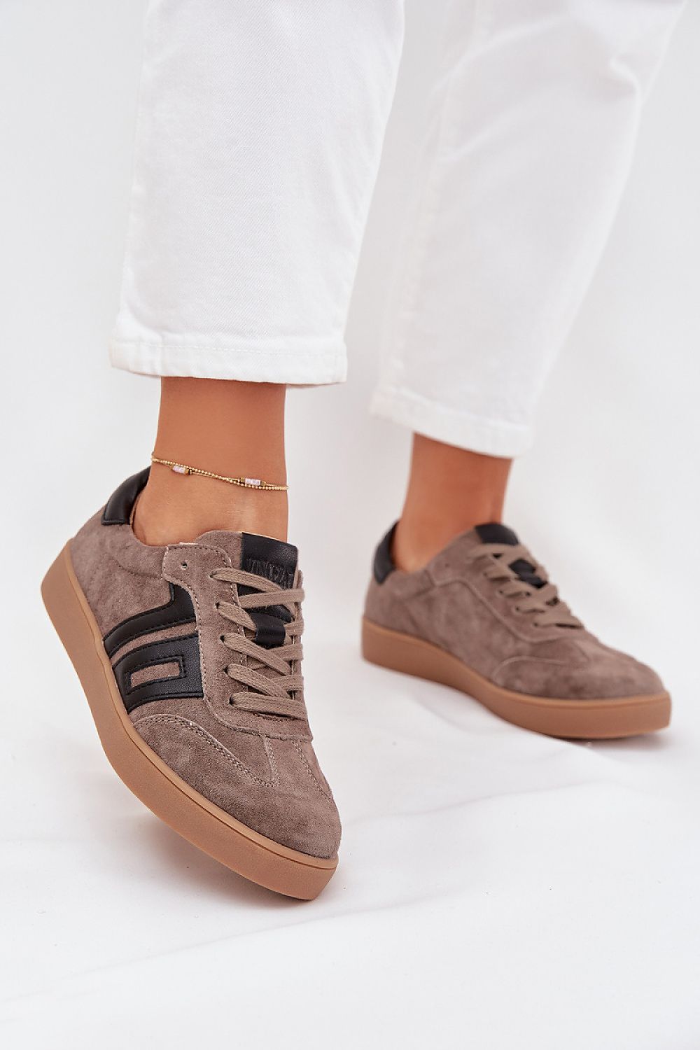 TEEK - Low Leather Suede Laced Sport Shoes SHOES TEEK MH beige 6.5