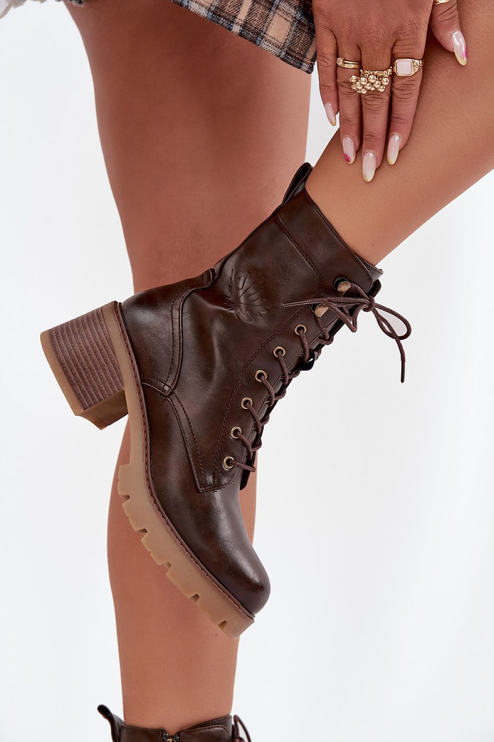 TEEK - Stable Block Heeled Laced Booties SHOES TEEK MH