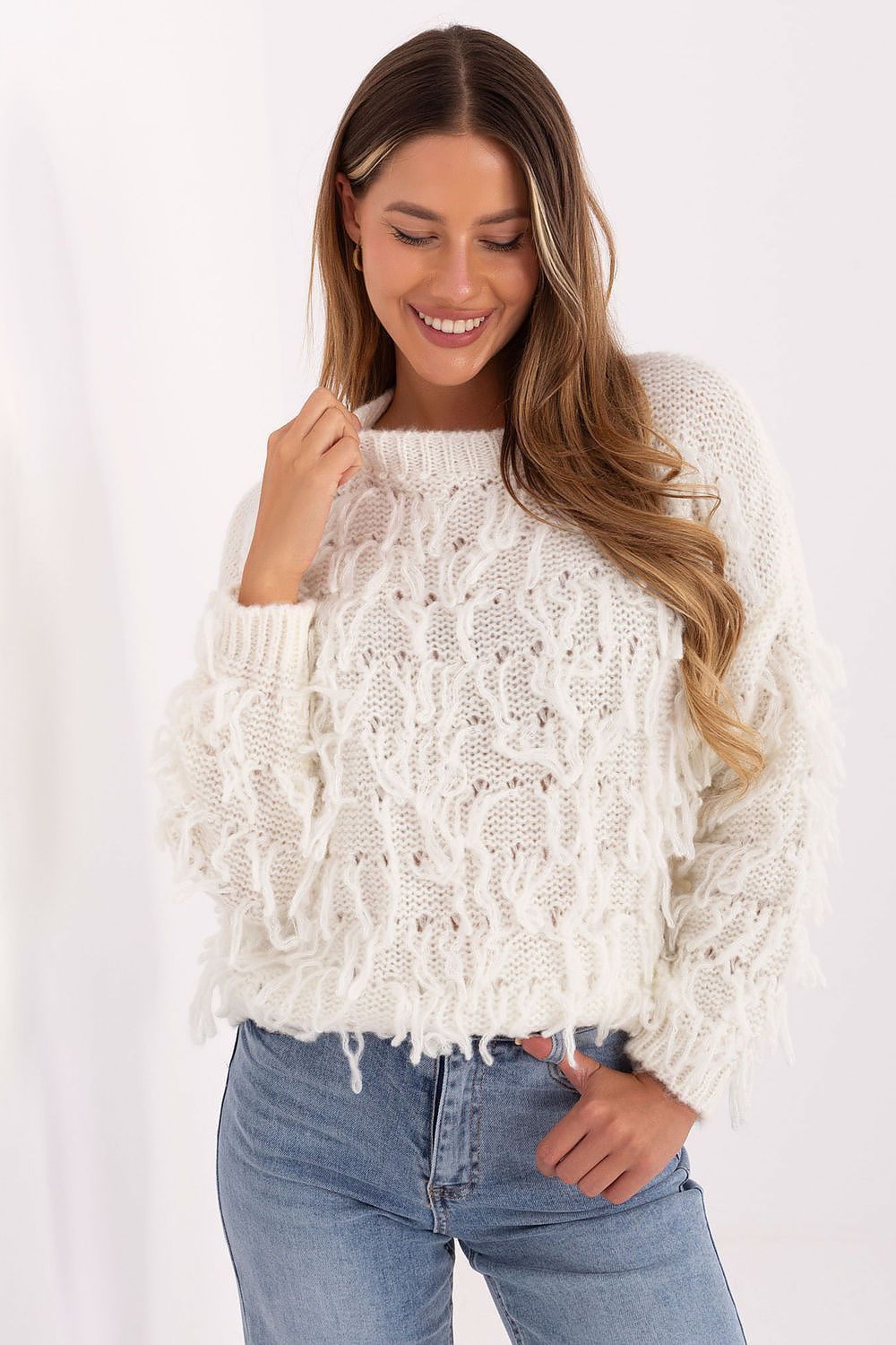 TEEK - Fringe Friendly Sweater TOPS TEEK MH beige One Size