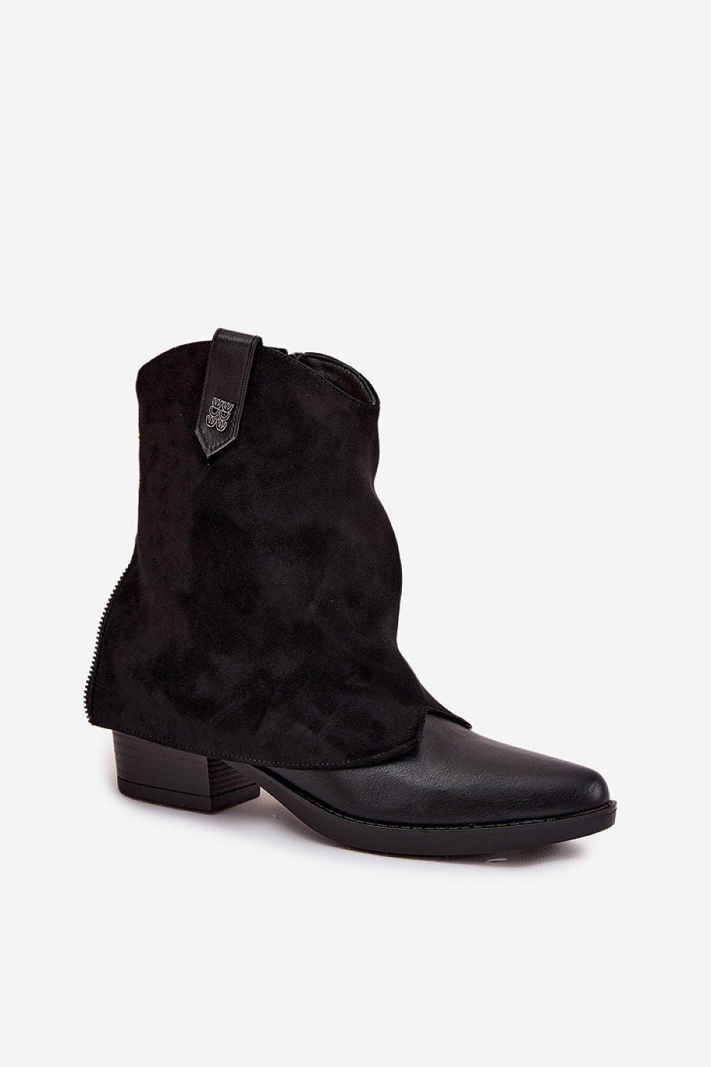 TEEK - Suede Folded Over Heeled Boots SHOES TEEK MH
