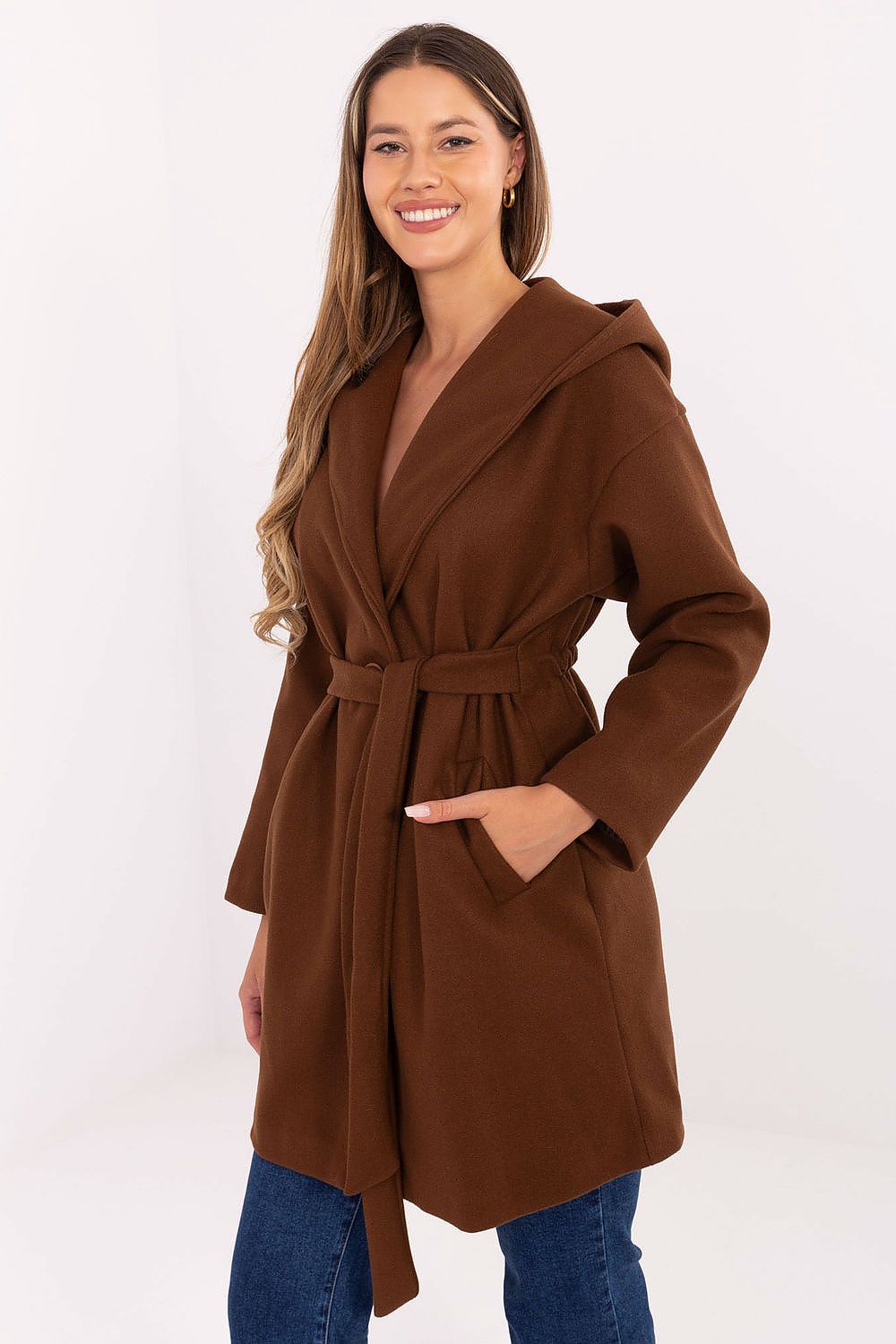TEEK - Hooded Wrap Belted Coat COAT TEEK MH