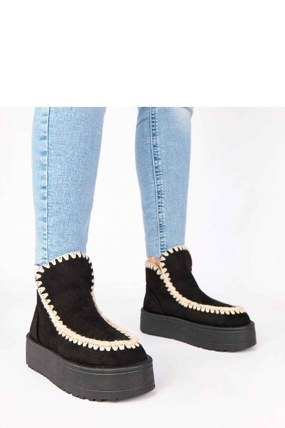 TEEK - Stitched Ankle Snow Boots SHOES TEEK MH black 6.5