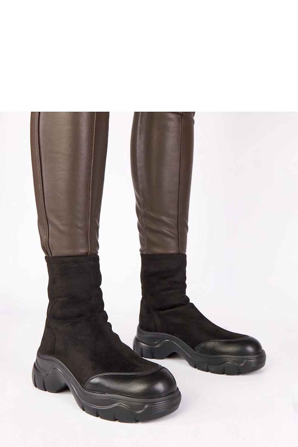 TEEK - Back Zip Sue & Fab Boots SHOES TEEK MH black 7.5