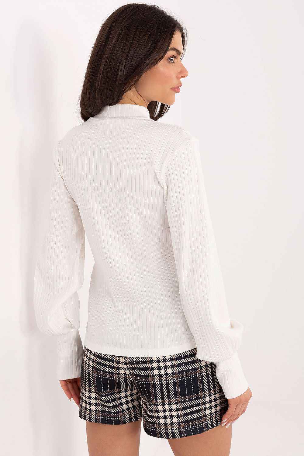 TEEK - Mock Neck Balloon Long Sleeve Blouse TOPS TEEK MH