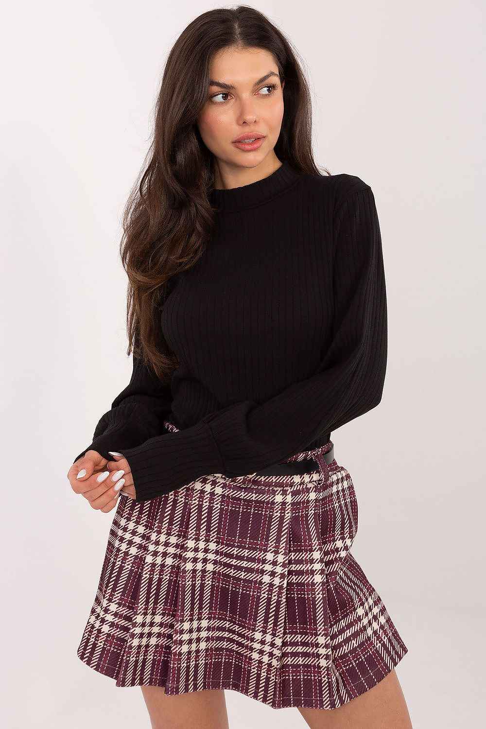 TEEK - Mock Neck Balloon Long Sleeve Blouse TOPS TEEK MH black S/M