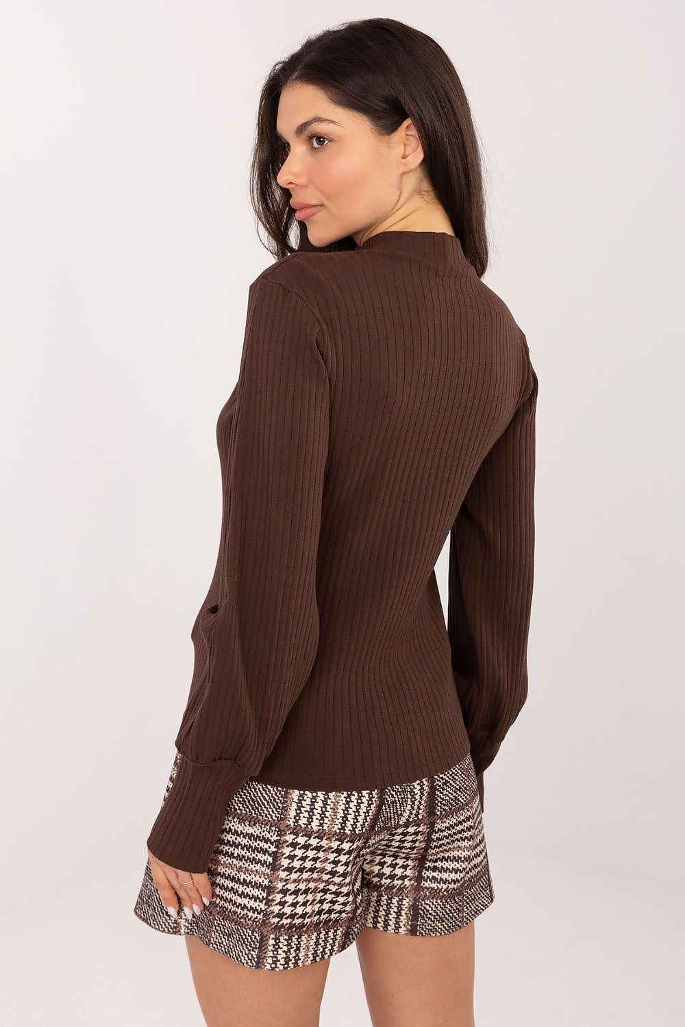 TEEK - Mock Neck Balloon Long Sleeve Blouse TOPS TEEK MH