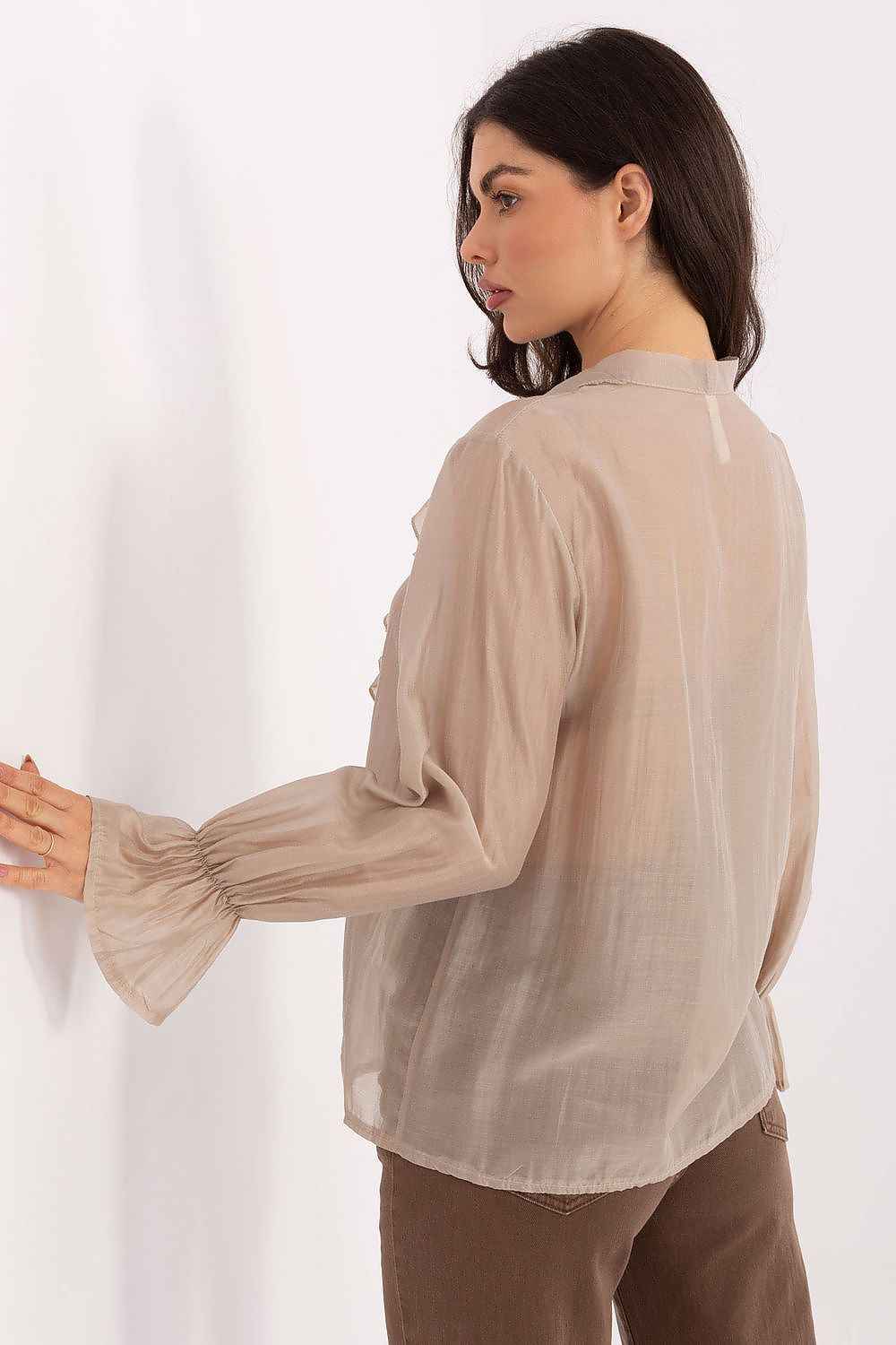 TEEK - Long Sleeve Ruffle Over Blouse TOPS TEEK MH