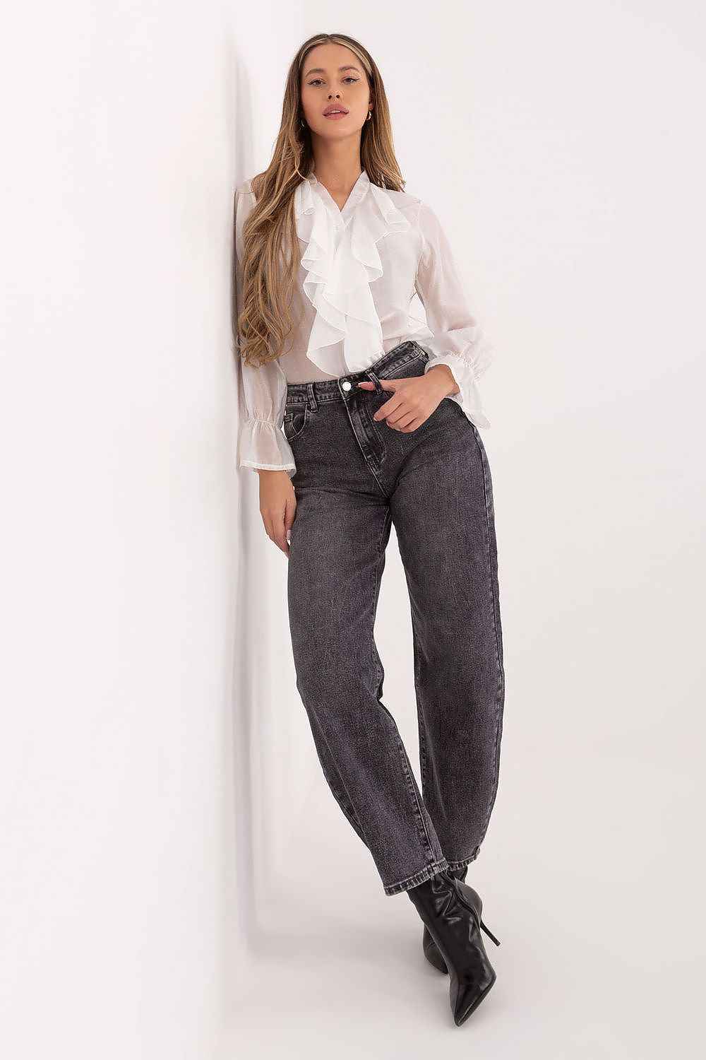 TEEK - Long Sleeve Ruffle Over Blouse TOPS TEEK MH