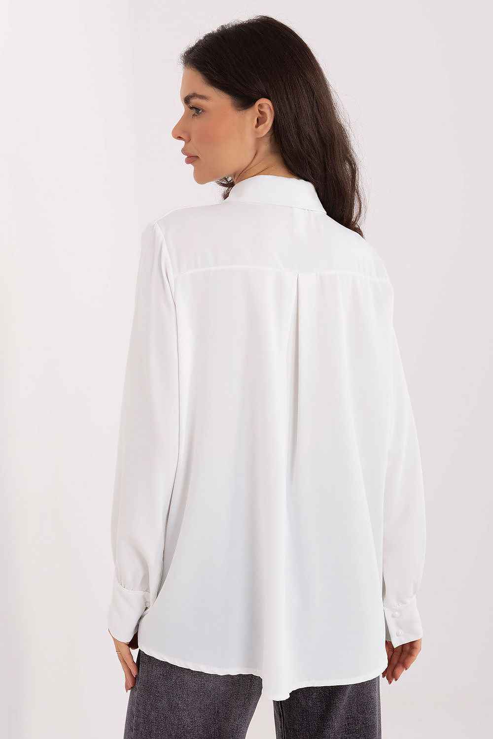 TEEK - Ruffle Down Long Sleeve Blouse TOPS TEEK MH