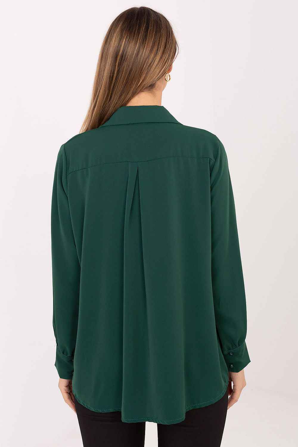 TEEK - Ruffle Down Long Sleeve Blouse TOPS TEEK MH