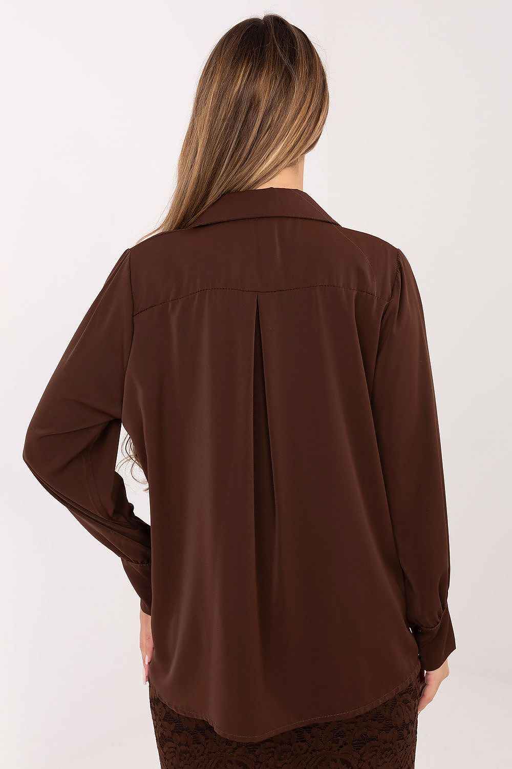 TEEK - Ruffle Down Long Sleeve Blouse TOPS TEEK MH