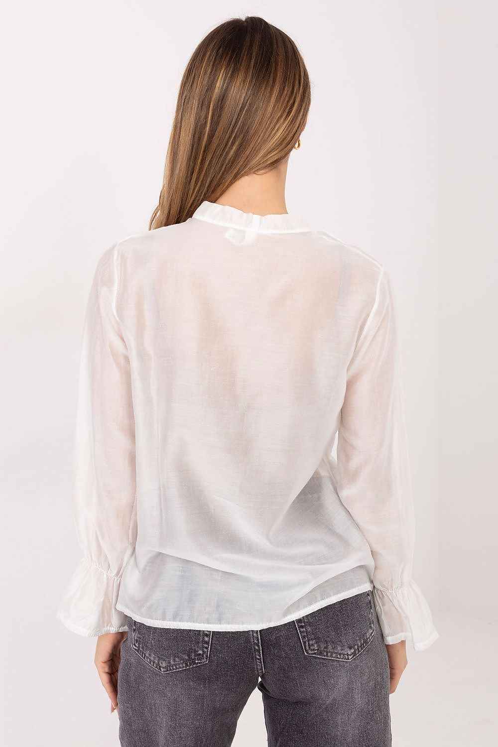 TEEK - Long Sleeve Ruffle Over Blouse TOPS TEEK MH