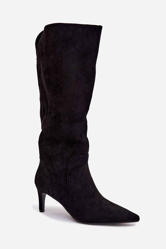 TEEK - Suede Low Heeled Pointed Toe Boots SHOES TEEK MH