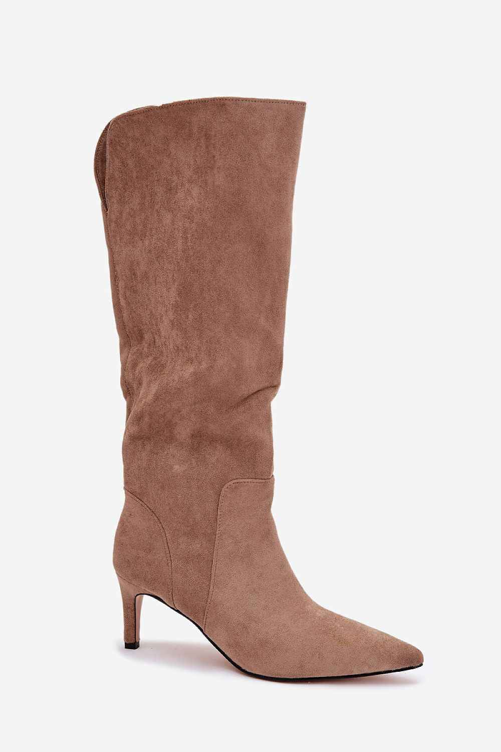 TEEK - Suede Low Heeled Pointed Toe Boots SHOES TEEK MH