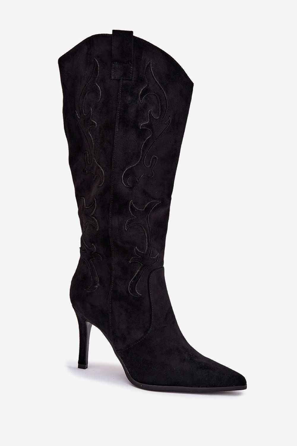 TEEK - Suede Western Style Heeled Boots SHOES TEEK MH