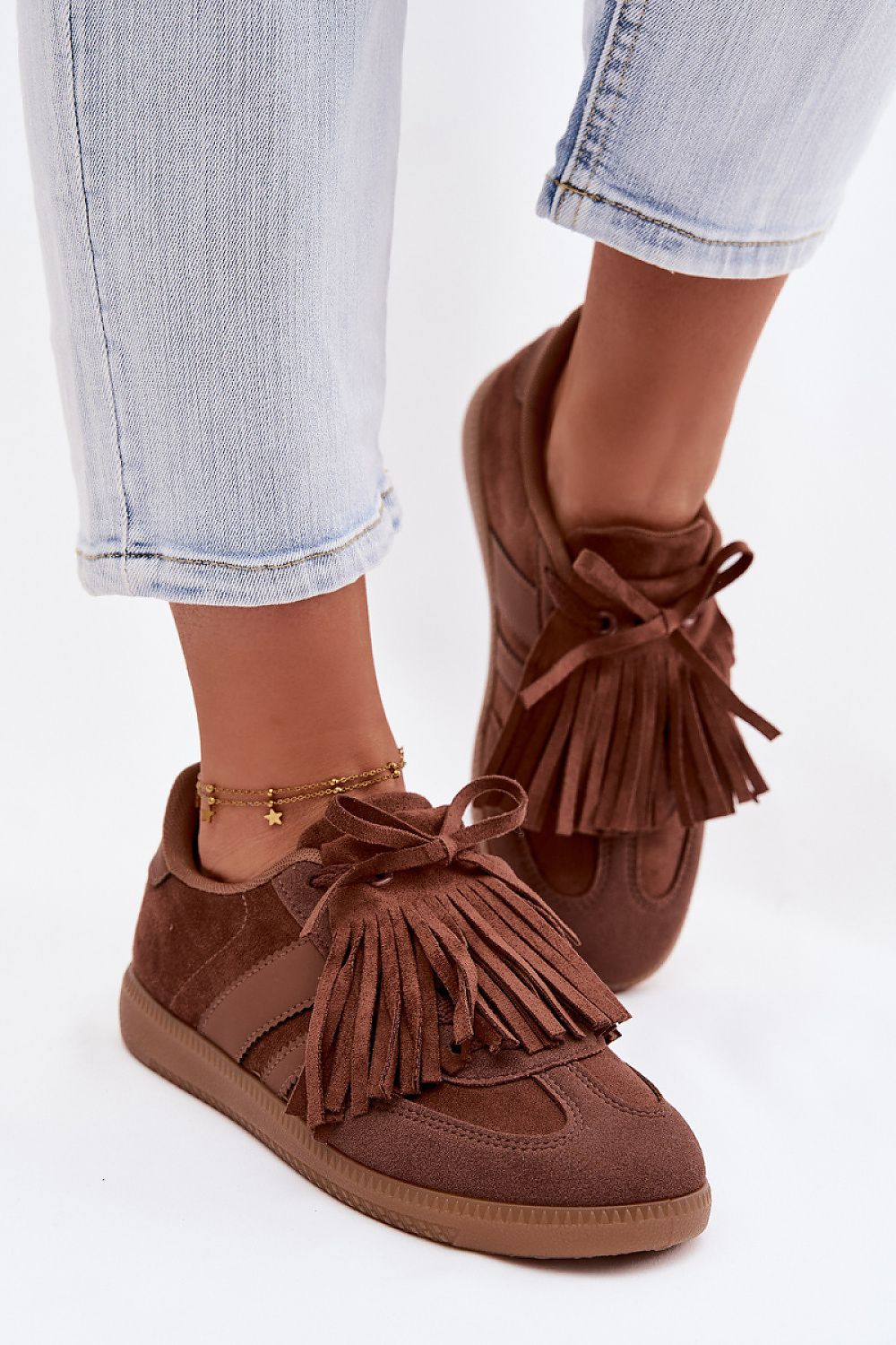 TEEK - Tassel Suede Laced Sneakers SHOES TEEK MH brown 6.5