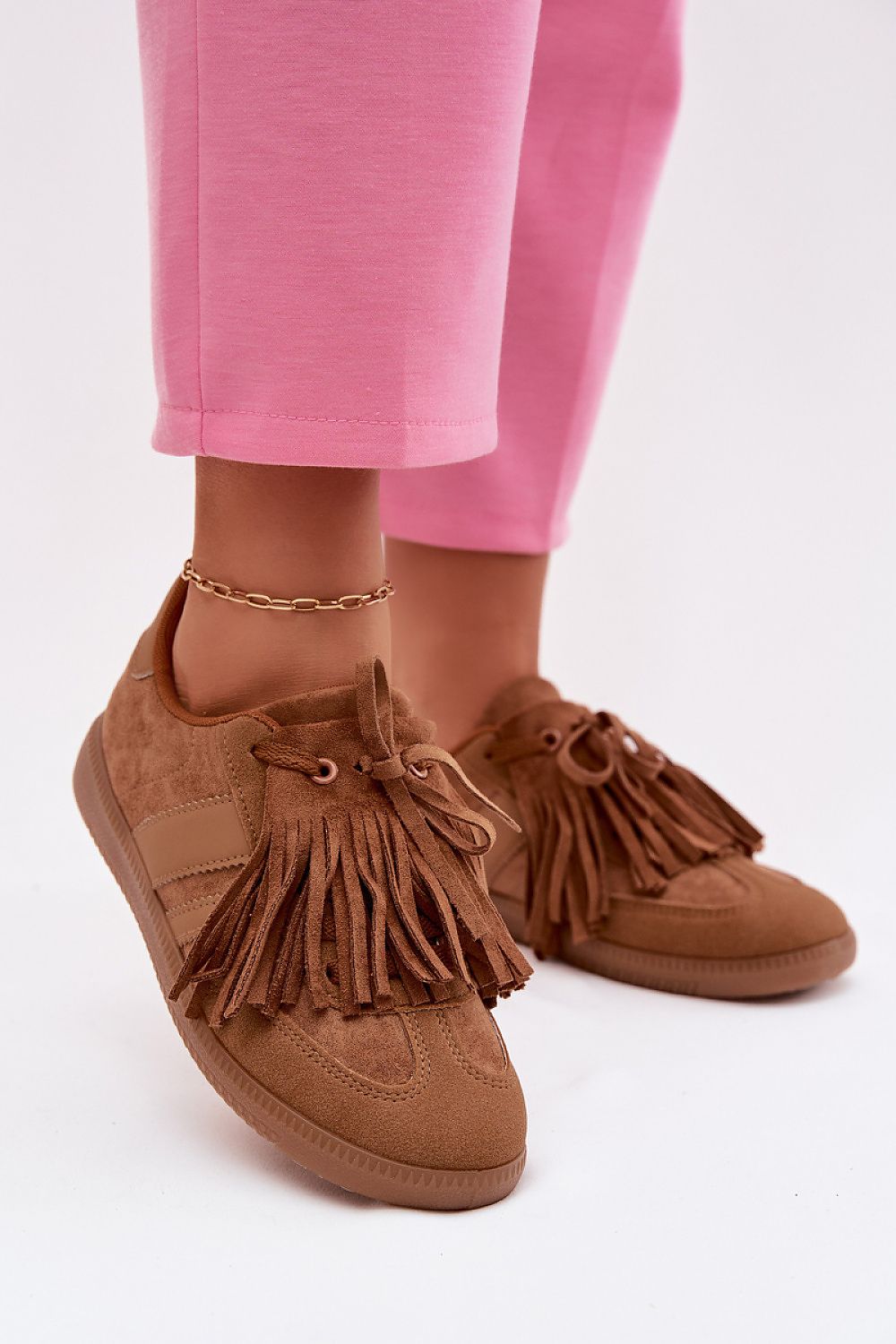 TEEK - Tassel Suede Laced Sneakers SHOES TEEK MH brown 2 6.5