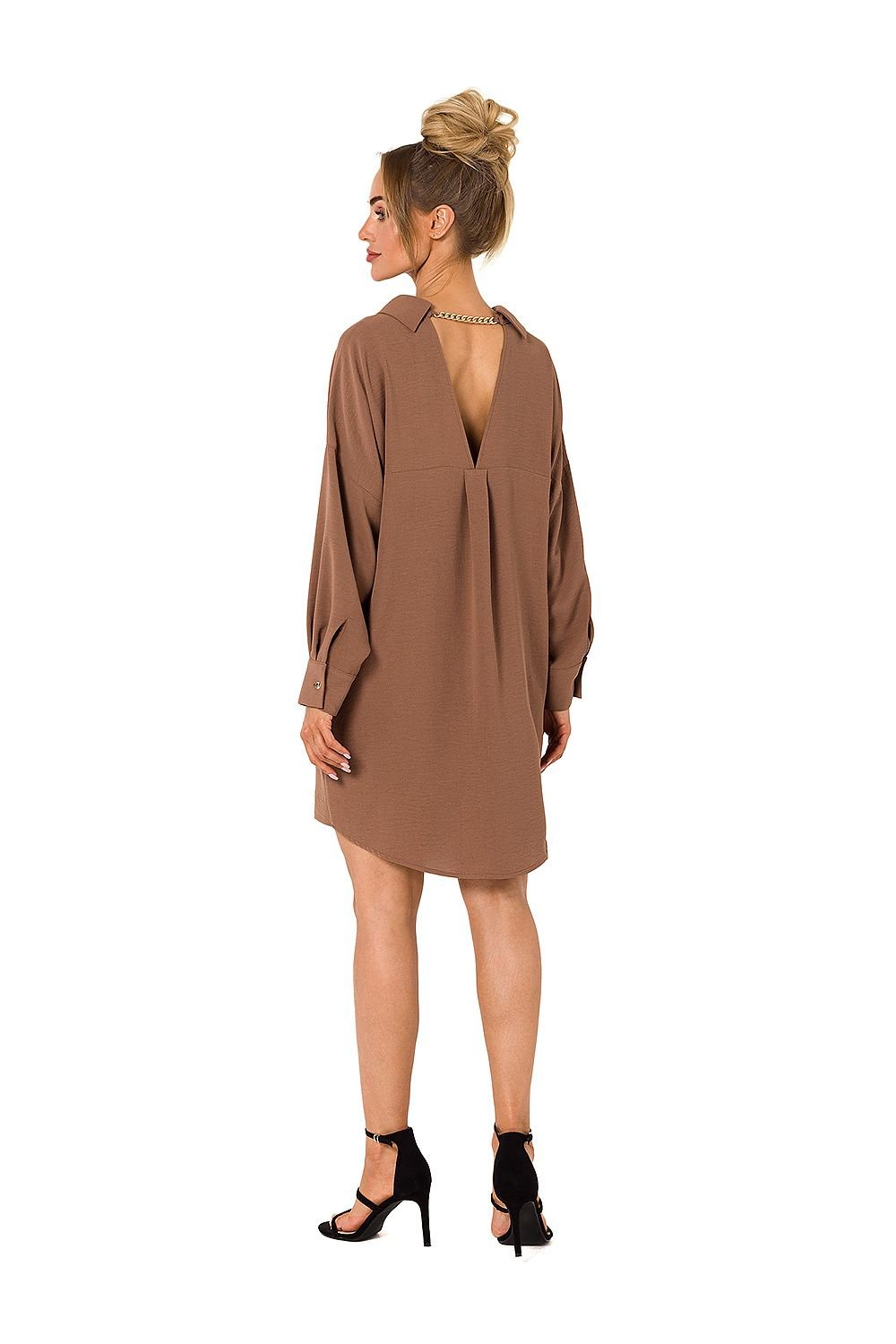 TEEK - Back V-Neck Shirt Dress DRESS TEEK MH
