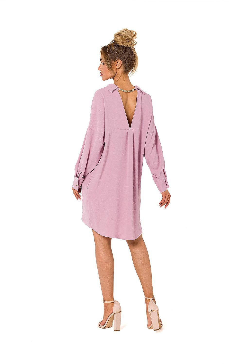 TEEK - Back V-Neck Shirt Dress DRESS TEEK MH