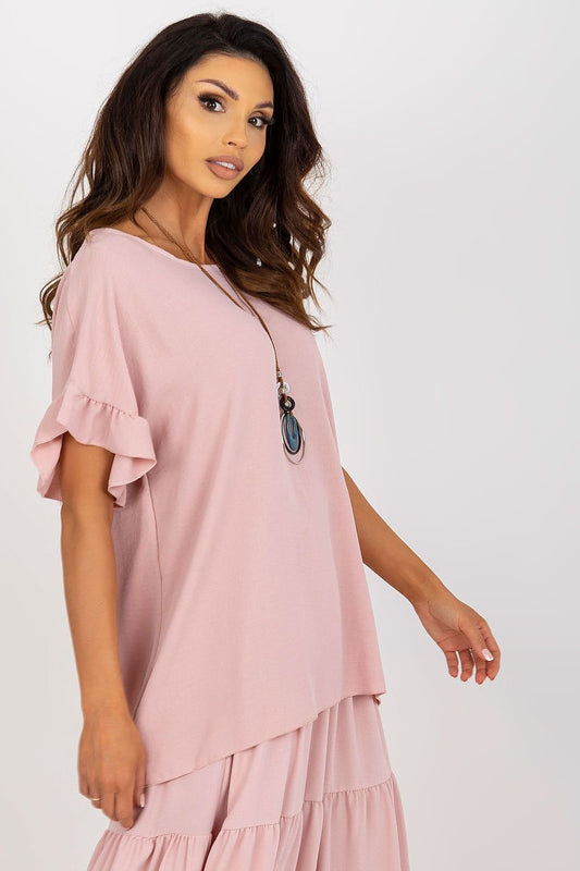 TEEK - Tilted Ruffled Blouse TOPS TEEK MH