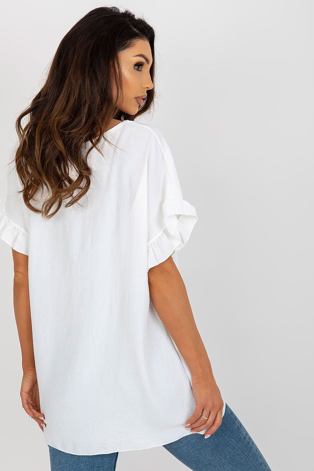 TEEK - Tilted Ruffled Blouse TOPS TEEK MH