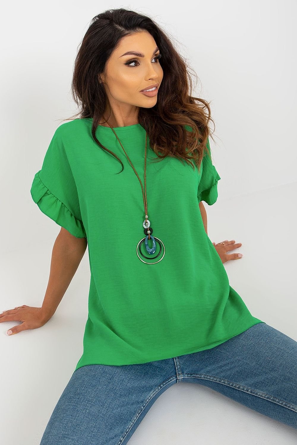 TEEK - Tilted Ruffled Blouse TOPS TEEK MH