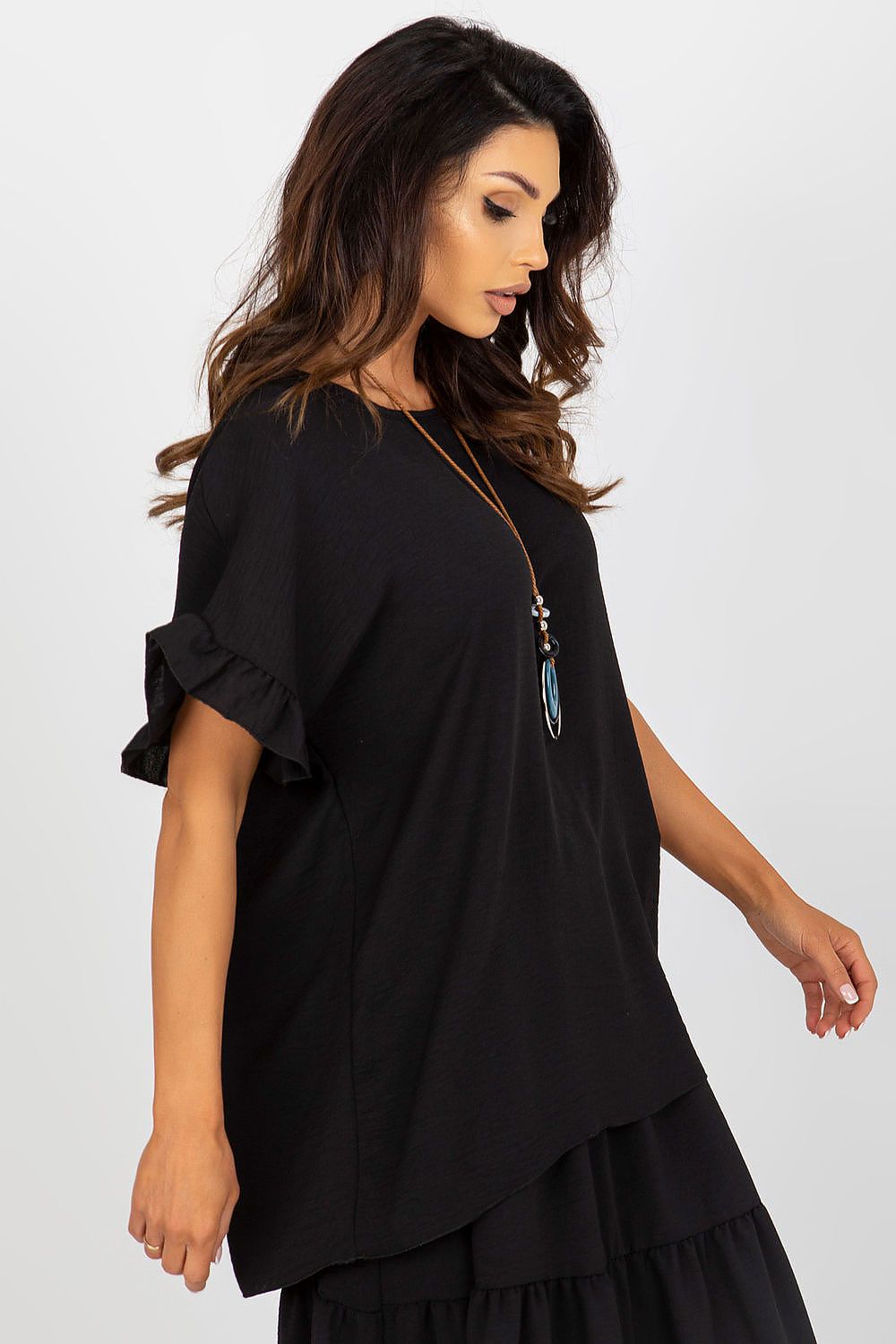 TEEK - Tilted Ruffled Blouse TOPS TEEK MH