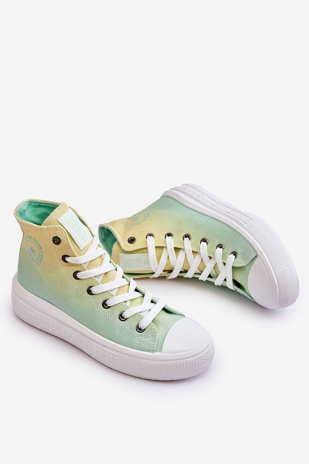 TEEK - Ombre Laced High-Top Platform Sneakers SHOES TEEK MH
