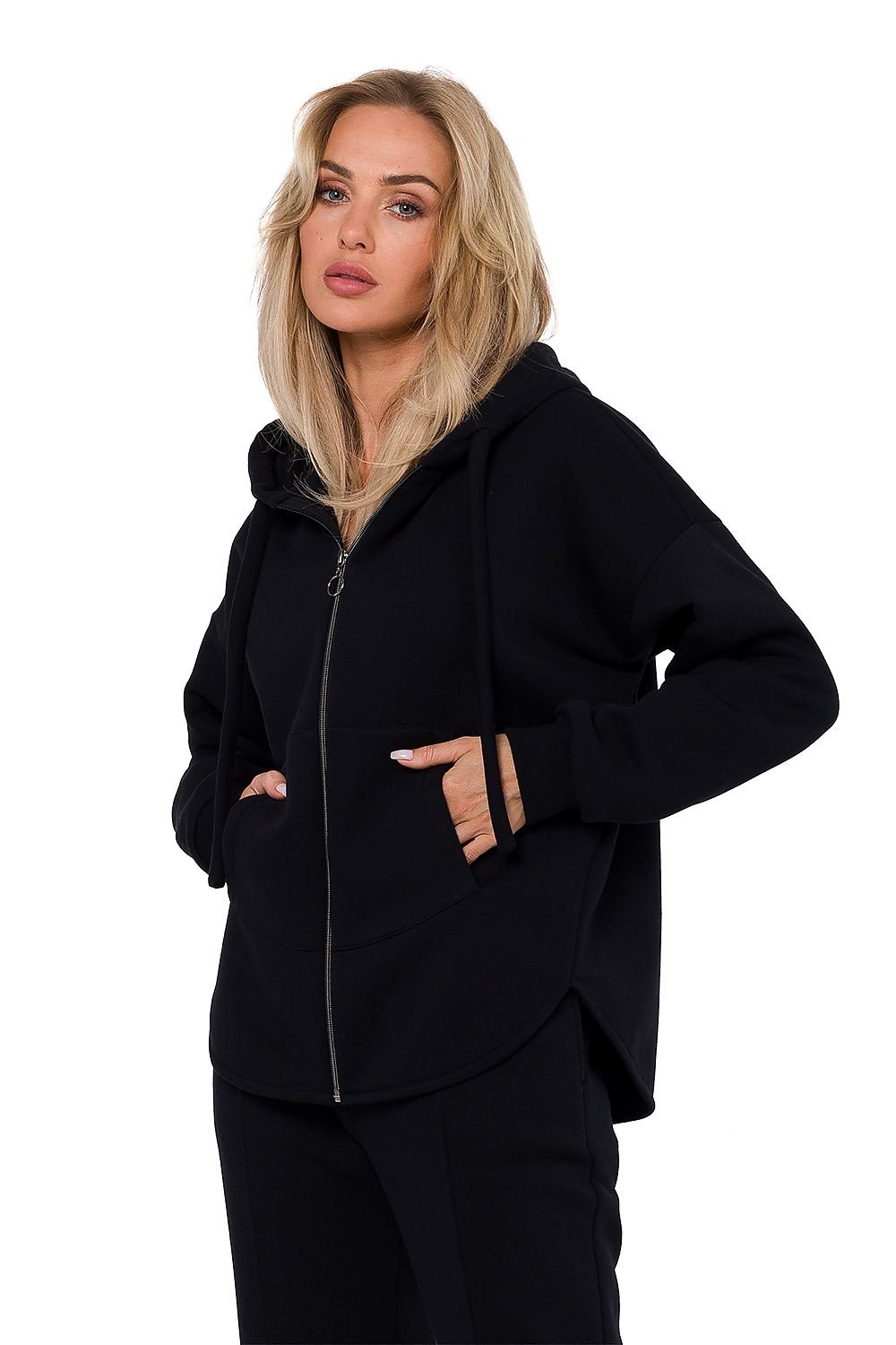 TEEK - Zip Up Pocketed Hoodie JACKET TEEK MH black S/M