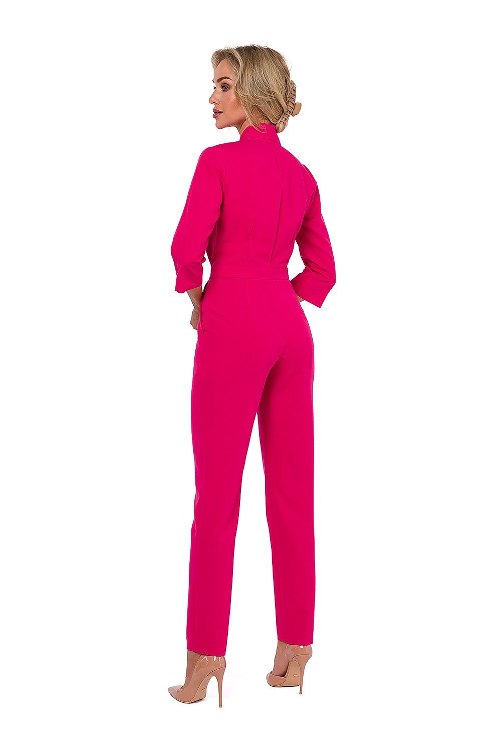 TEEK - Pocketed Sleek V-Neck Supervise Jumpsuit JUMPSUIT TEEK MH