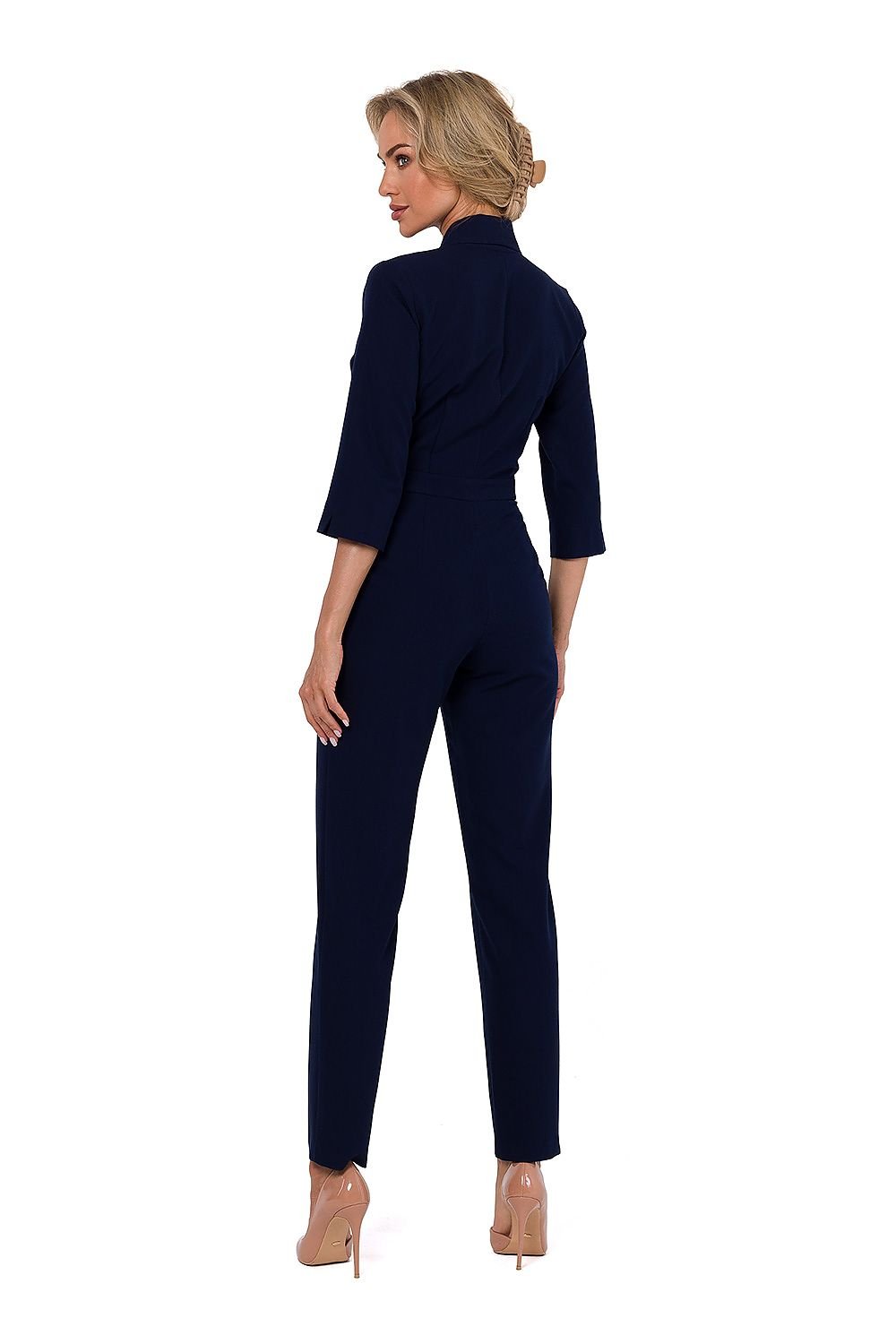 TEEK - Pocketed Sleek V-Neck Supervise Jumpsuit JUMPSUIT TEEK MH