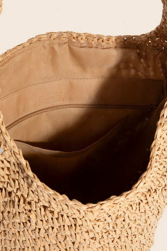 TEEK - Camel Intricate Braided Hobo Shoulder Bag BAG TEEK Trend