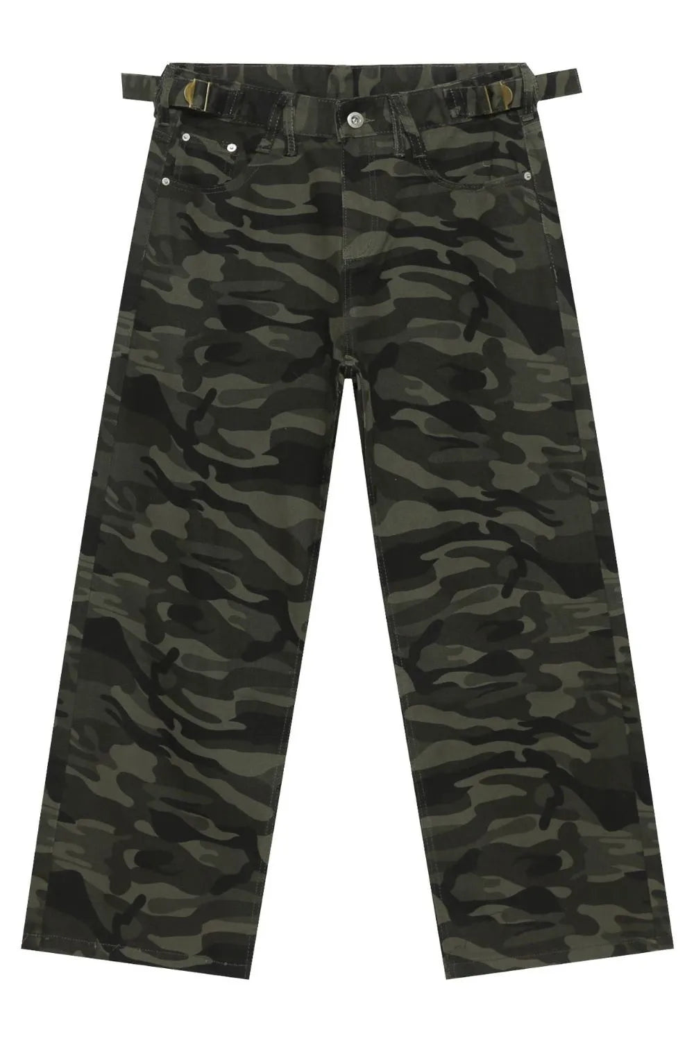 TEEK - Mens Black Camouflage Pocketed Jeans JEANS TEEK Trend