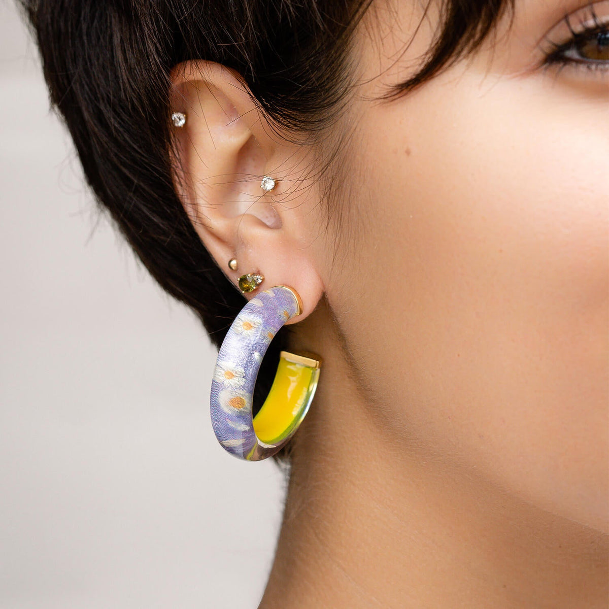 TEEK - Daisy Illusion Hoop Earrings JEWELRY TEEK GNH