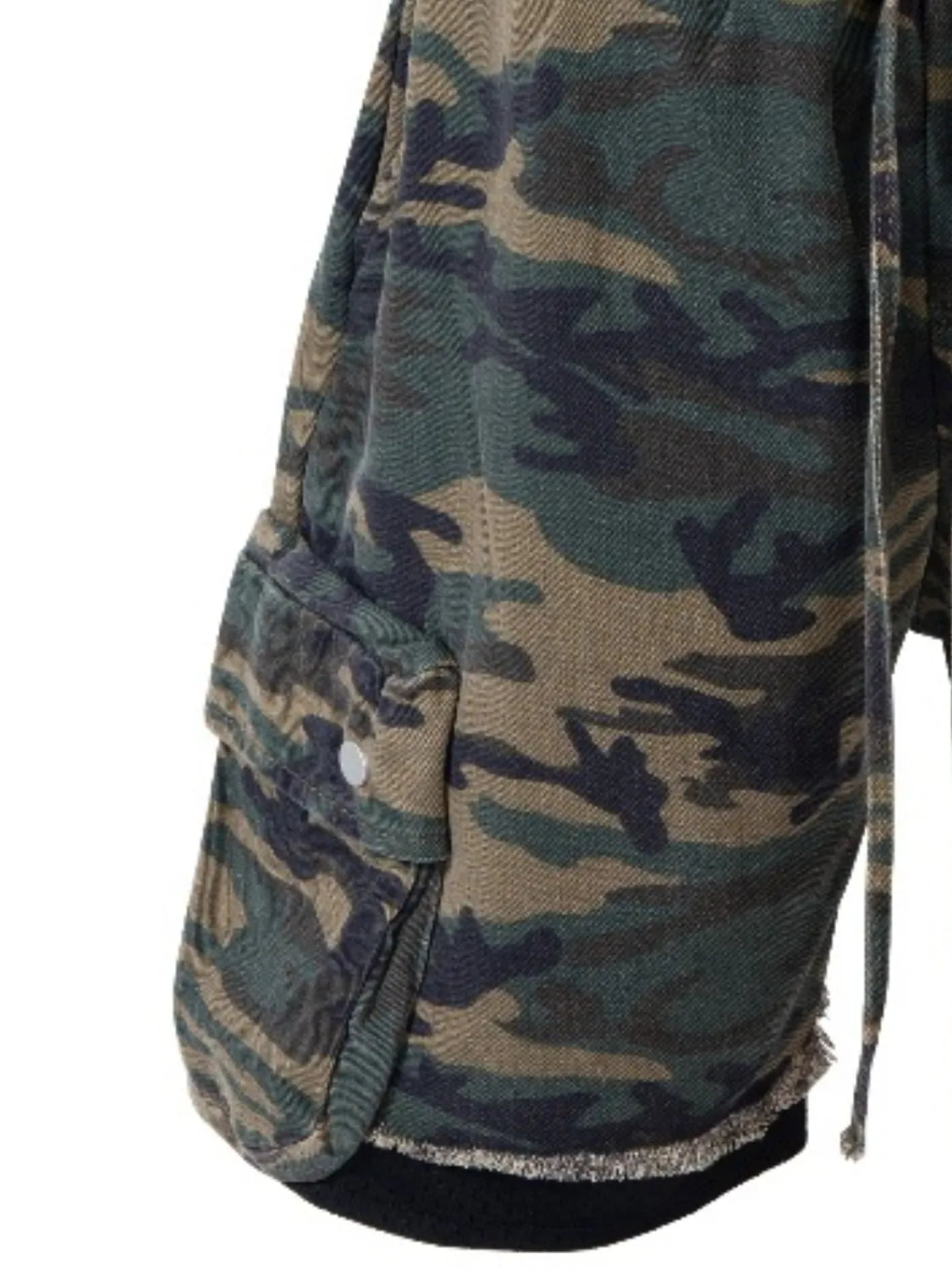 TEEK - Mens Green Camouflage Drawstring Camouflage Shorts SHORTS TEEK Trend