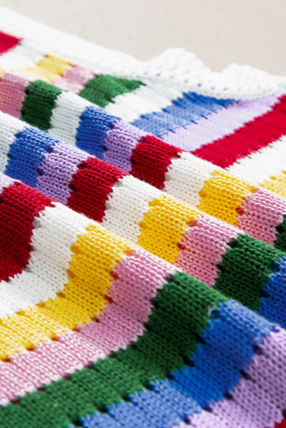 TEEK - Yellow Multicolor Contrast Round Neck Sweater Vest TEEK Trend