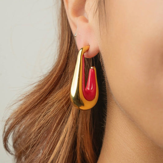TEEK - Drop Hoop Earrings JEWELRY TEEK GNH