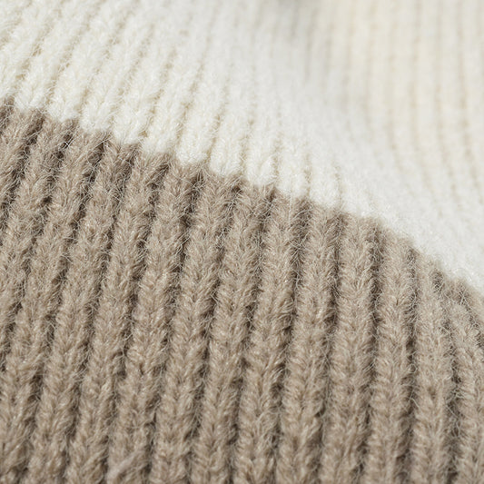 TEEK - Color Block Knit Pom Pom Hat HAT TEEK Trend