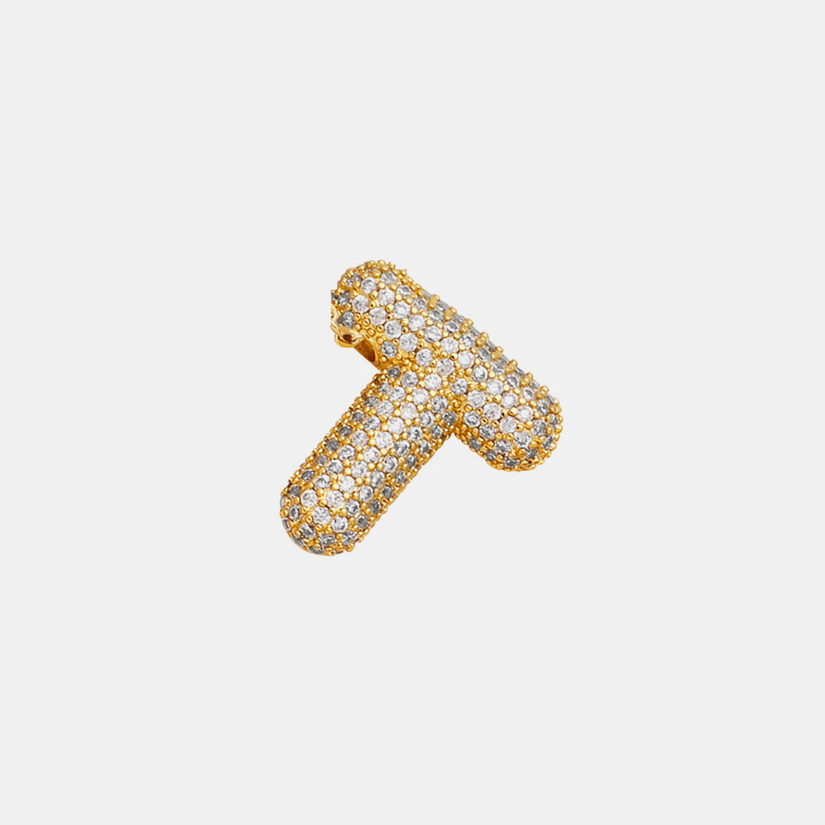 TEEK - L-U Gold-Plated Inlaid Zircon Letter Necklace JEWELRY TEEK Trend Style T  
