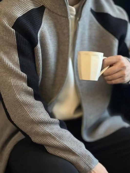 TEEK - Mens Zip Up Long Sleeve Cardigan SWEATER TEEK Trend