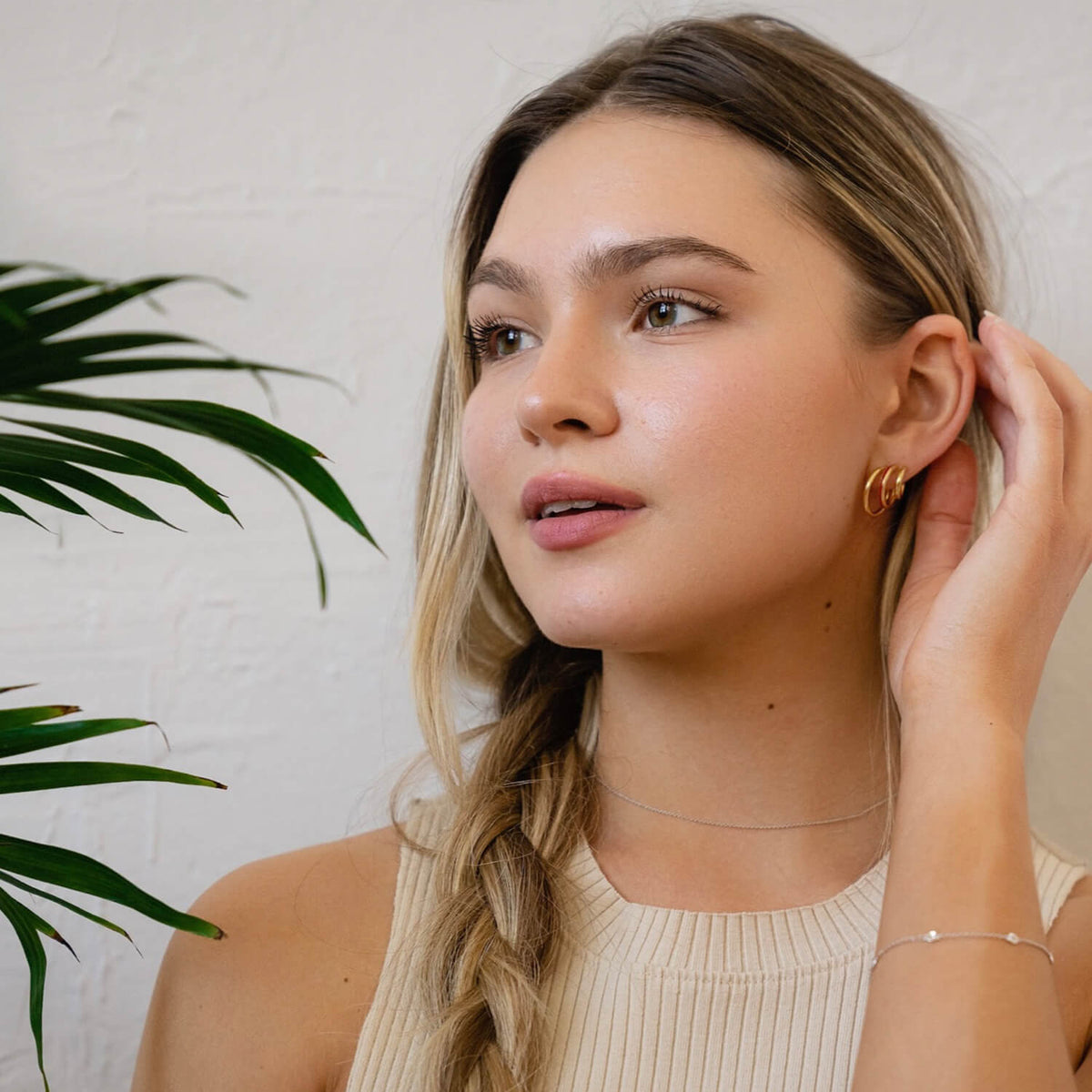 TEEK - Enamel Triple Hoop Earrings JEWELRY TEEK GNH