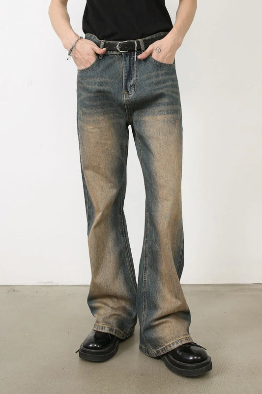 TEEK - Mens Medium Wash Bootcut Pocketed Jeans JEANS TEEK Trend