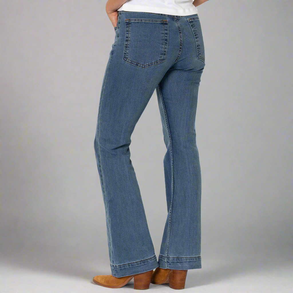 TEEK - Flare - Light Wash Stretch JEANS TEEK DDA