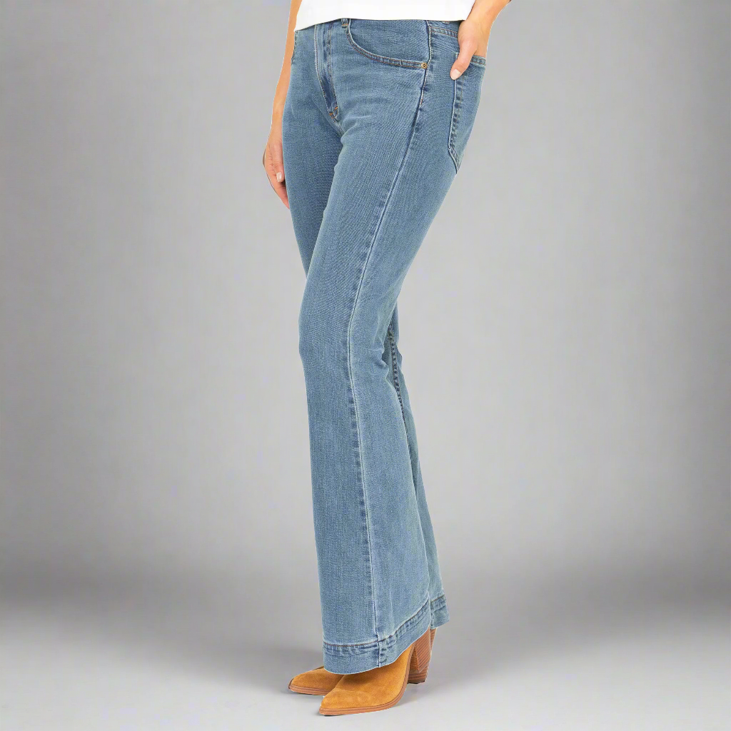 TEEK - Flare - Light Wash Stretch JEANS TEEK DDA 26 30