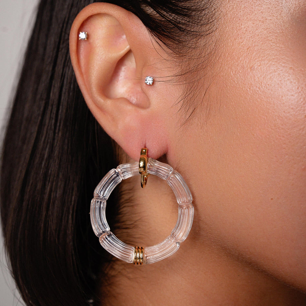 TEEK - Gala Bamboo Lucite Earrings JEWELRY TEEK GNH