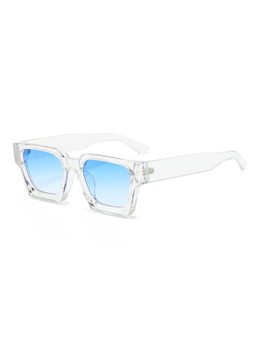 TEEK - Thick Frame Square Sunglasses EYEWEAR TEEK K Sky Blue Azure
